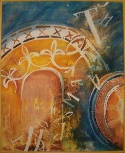 Pismo, Batik, 70x100, 2003. - 350€